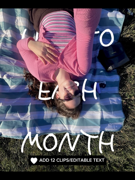1 photo each month 