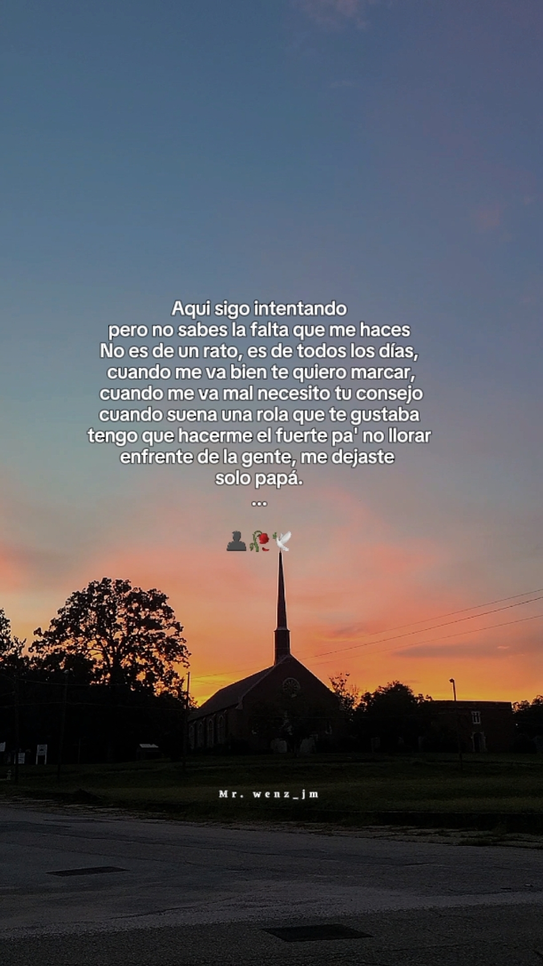 te extraño papá 