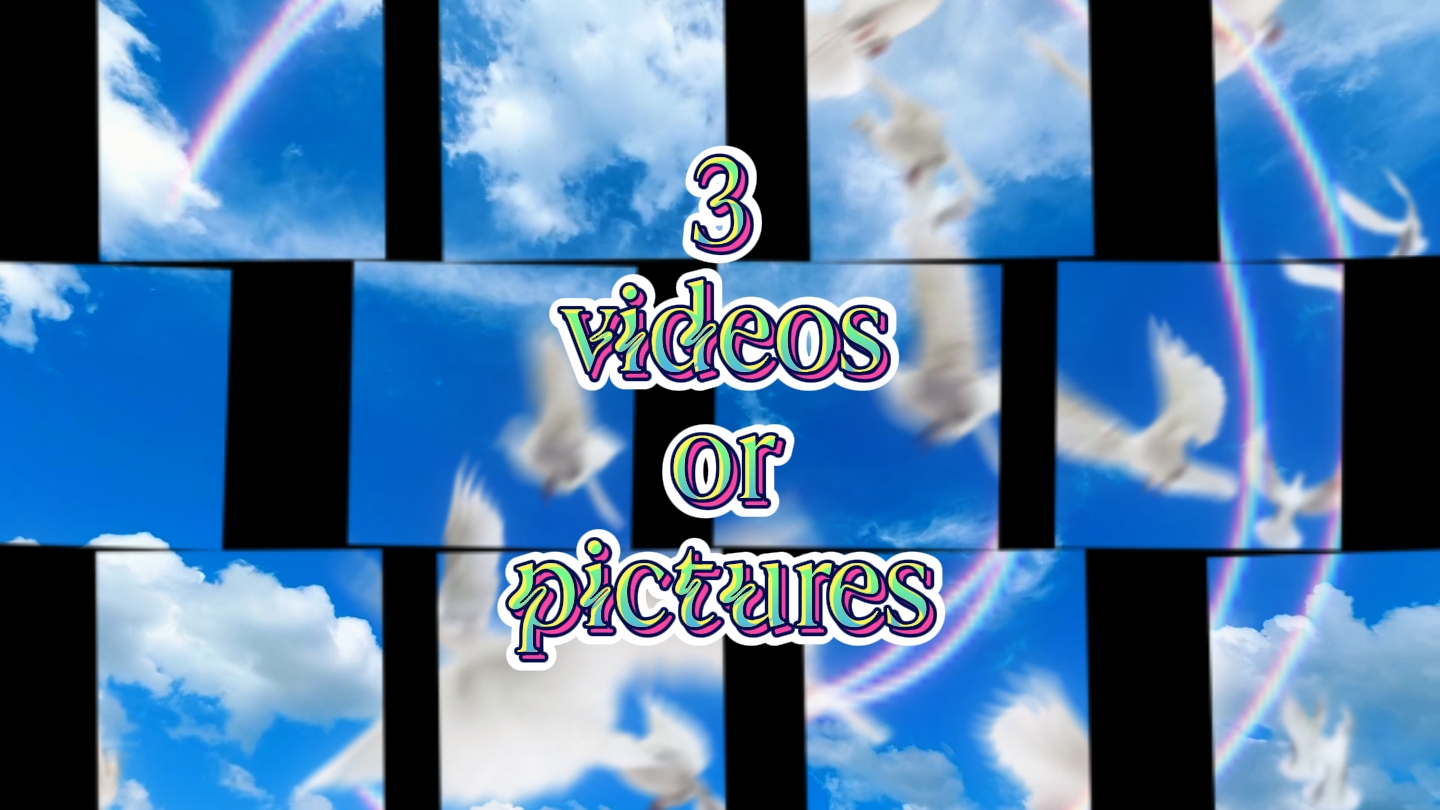 3 vidéos ou photos