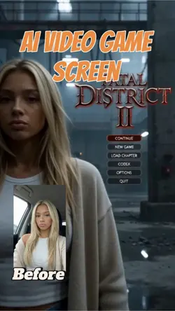 Video game screen 