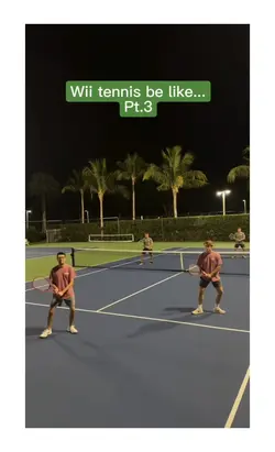 Wii tennis be like