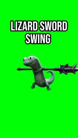 Lizard sword swing