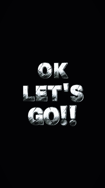 Ok Let’s go 