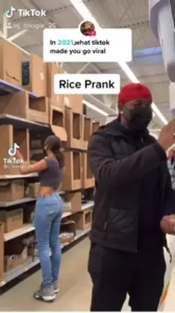 Rice prank