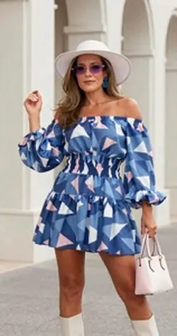 Blue dres