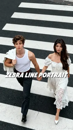 Zebra Line Portrait
