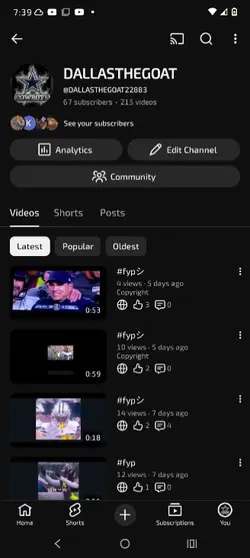 I have 67 subs. sub