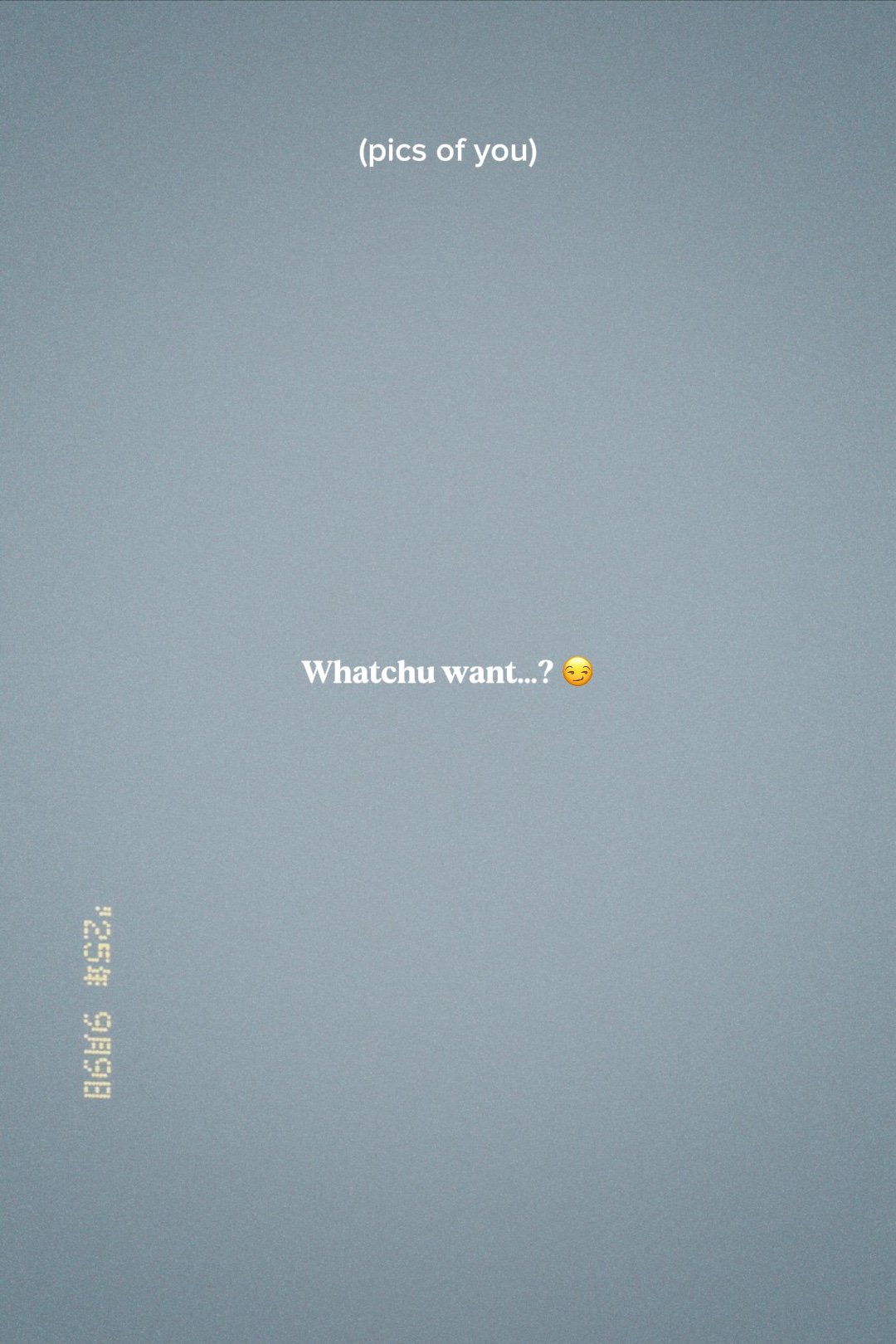 Qu'est-ce que tu veux