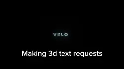3d Text Request