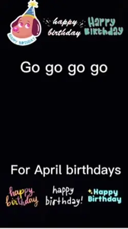 April b-days 