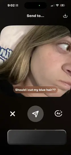 Blue hair