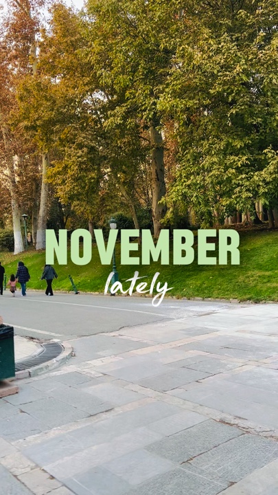 Novembre dernièrement 