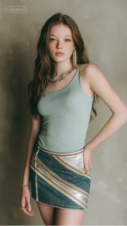 A glamorous woman wi