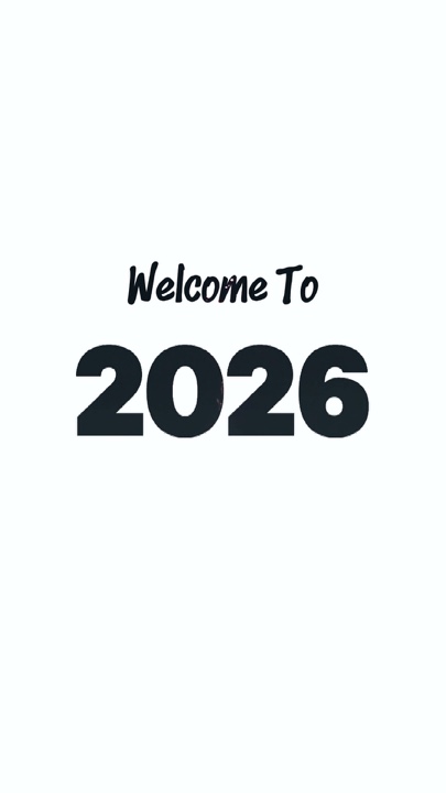 Welcome to 2026