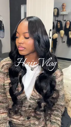 hair vlog template