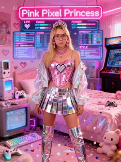 pink pixel princess