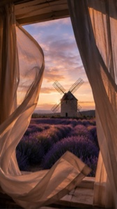 Lavender Windmill