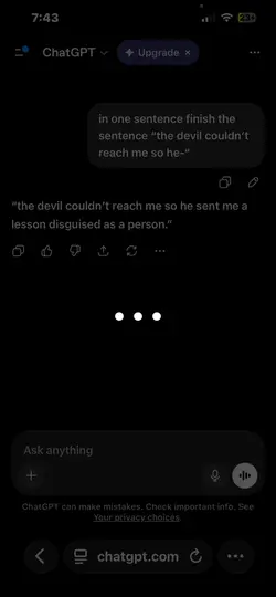 the devil…