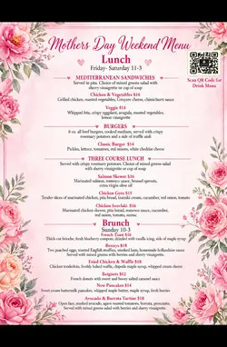Mother’s Day Menu