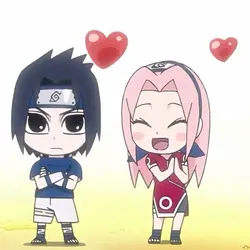 Sakura and Sasuke!