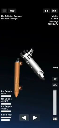 The space shuttle