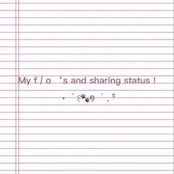 my f / o ‘s — ᯓ★