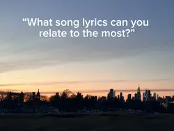 Song lyrics I can re