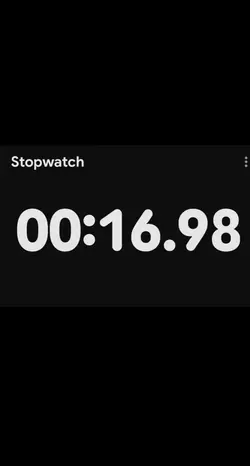 17 second stop watch