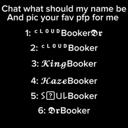 Pick my name nd pfp