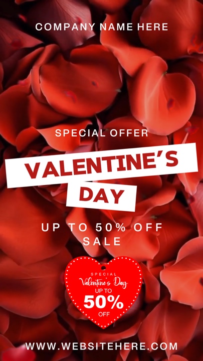 Anuncio del Día de San Valentín