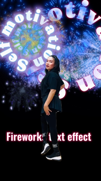 Feuerwerk Text effec
