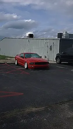 stanced mustang 