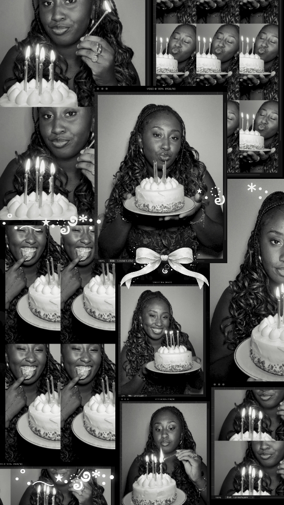 B & W Film Collage