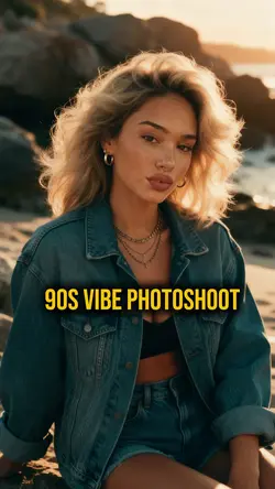 90s vibe photoshoot