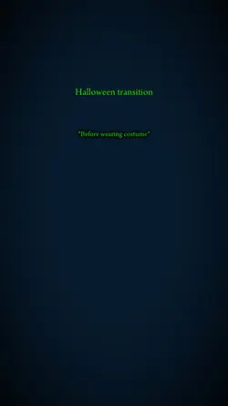 Halloween transition