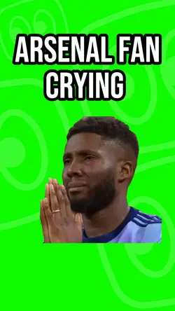 Arsenal fan crying