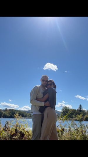 With her