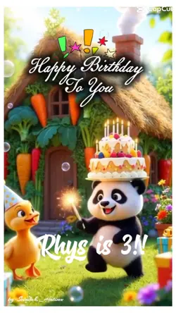 Cute happy birthda