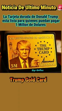 Tarjeta Dorada Trump