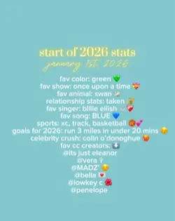 2026 stats 😚🫰🏼