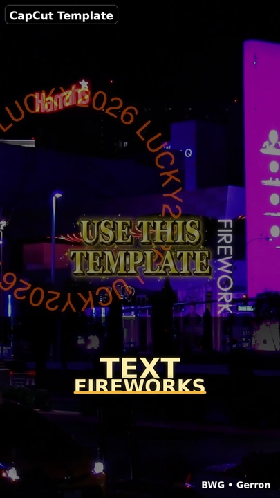Fuegos artificiales de texto