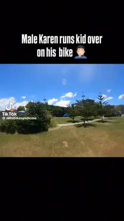 male Karen runs over