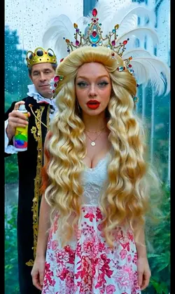 Spray on Crown 👑 😂🩷