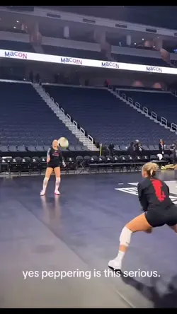 Vball peppering!!