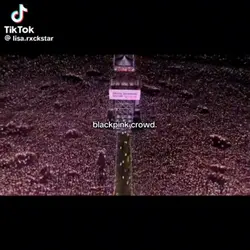black pink crowd