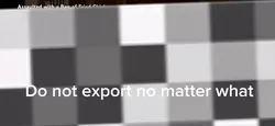 Do not export