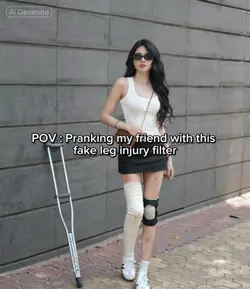 Leg injury Prank