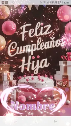 Cumpleaños Hija 