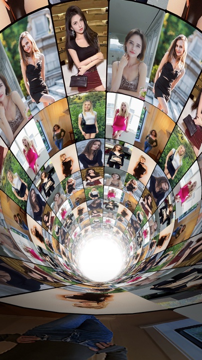 Photo display templa