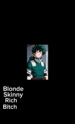 Blonde skinny rich